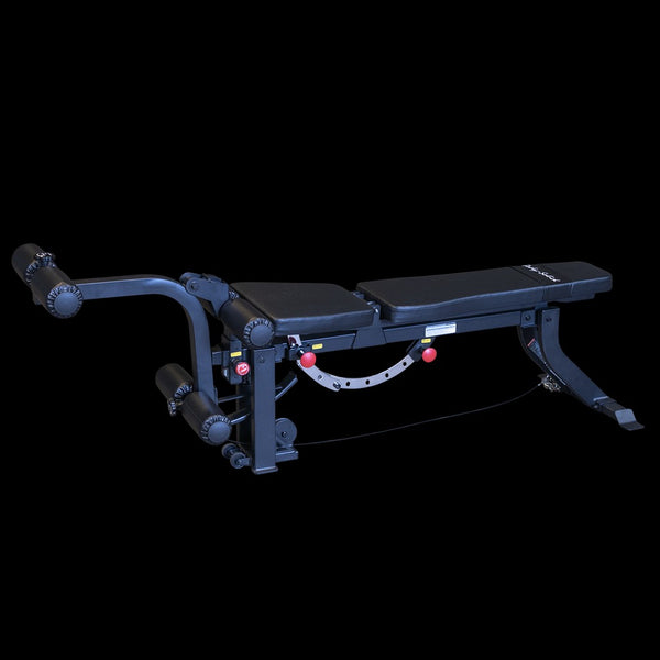 Adjustable Bench, w cabled Leg Developer
