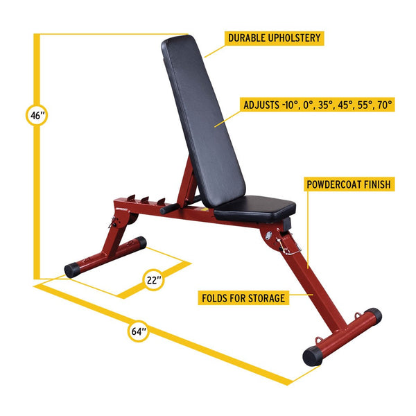Best Fitness Adjustable Bench