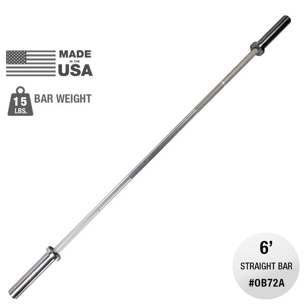 Oly Bar, made from Aluminum, 15lb weight, 6ft, 28mm grip