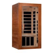 Dynamic Barcelona 1-2-person Low EMF (Between 5-10MG) FAR Infrared Sauna (Canadian Hemlock)