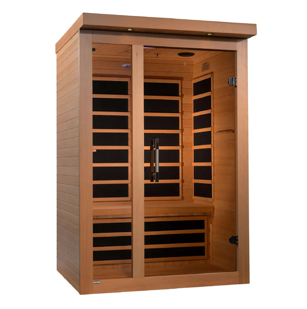 Dynamic Llumeneres 2-Person Full Spectrum Near Zero EMF (Under 3MG) FAR Infrared Sauna (Canadian Hemlock)